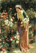 John Frederick Lewis In  the Bey-s Garden oil painting reproduction